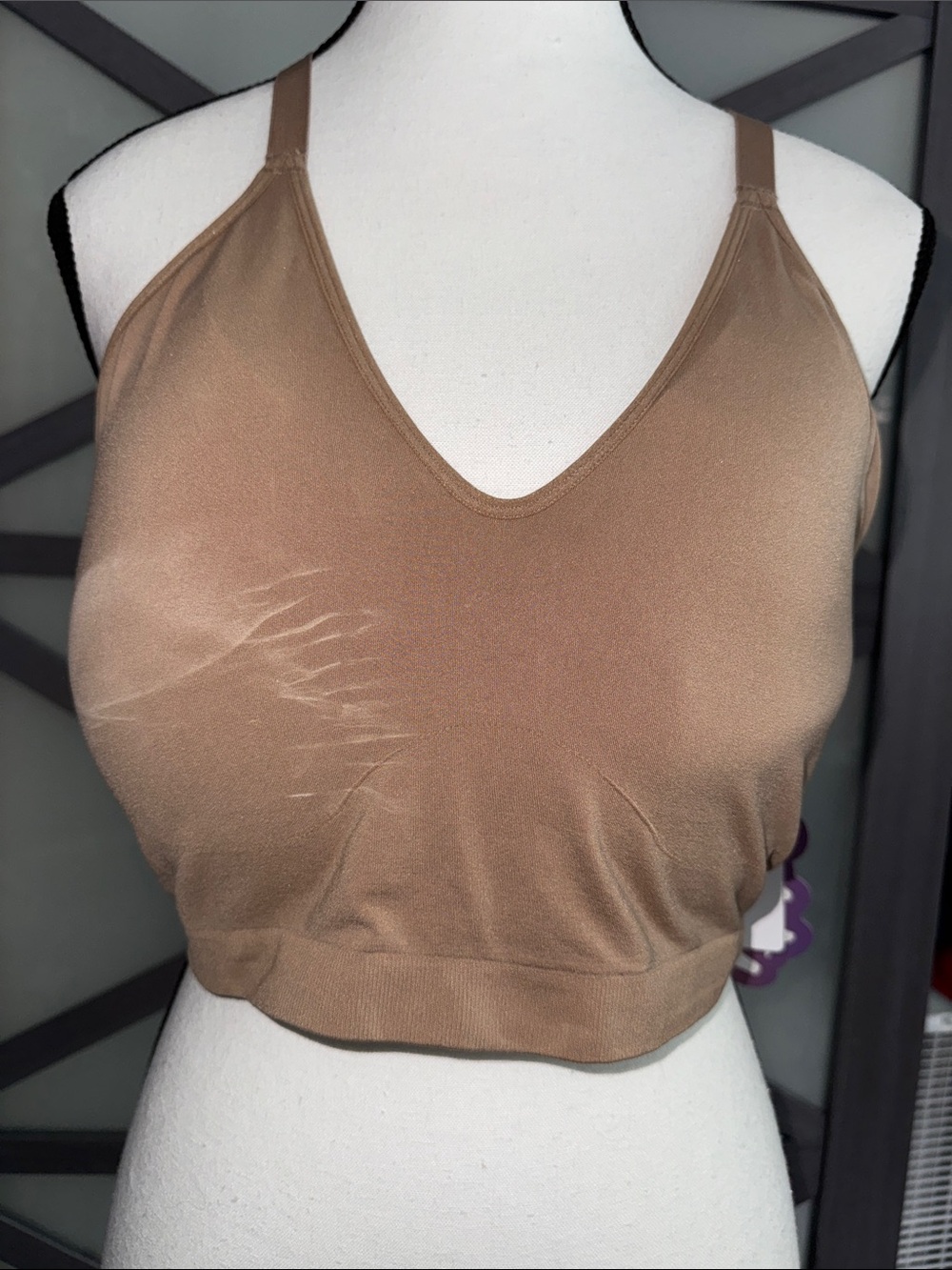 NWT YITTY Nearly Naked Shaping Plunge Bra 3X/4X Moody B Taupe
